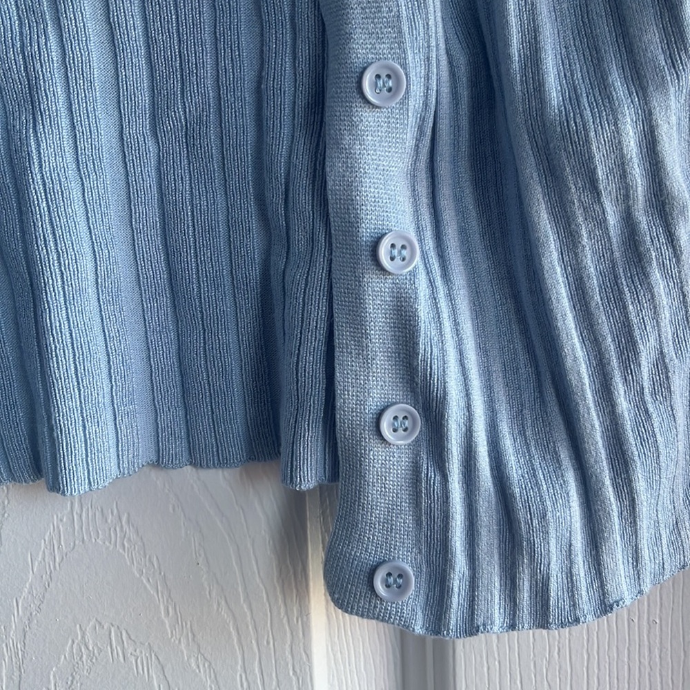 Garage Sky Blue Ribbed Top - Picture 3 of 4